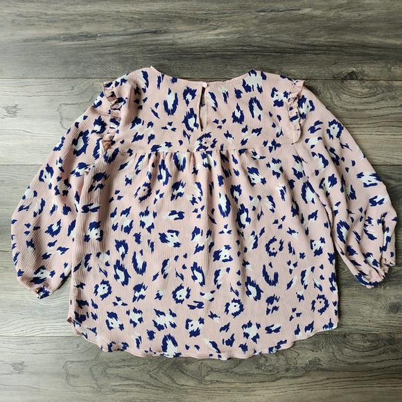 Juicy Couture Multicolor Long sleeve Blouse Top Size M - Picture 6 of 7